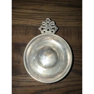 Vintage Pewter Porringer Dish - Shirley Williamsburg Virginia Handmade